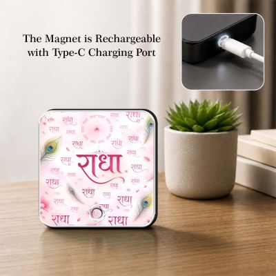 Religious & Spiritual Gift for Men & Women  Radha Mantra Musical Fridge Magnet Devotional Decor for Home, Mandir & Office Playable Music Blessing Gift Items